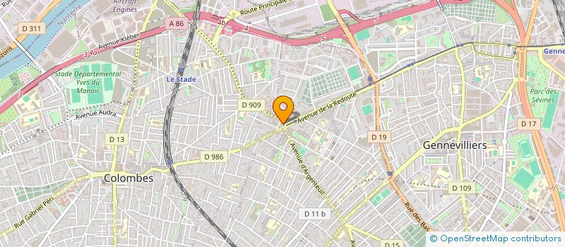 localisation de l'entreprise STARAUTOS à COLOMBES