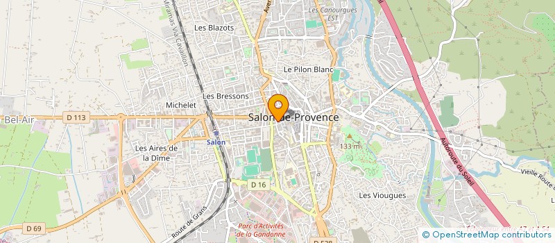 localisation de l'entreprise STARBEL à SALON-DE-PROVENCE