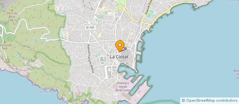 localisation de l'entreprise STARBLOOM à LA CIOTAT