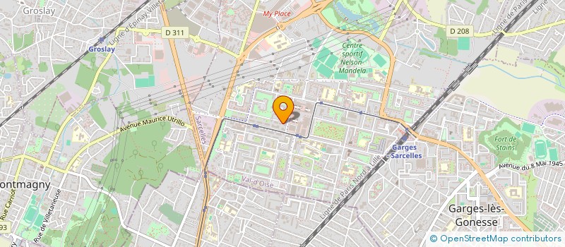 localisation de l'entreprise STARBOARD ASSOCIATION  SARCELLES