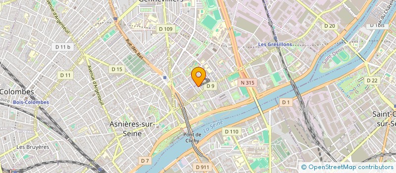 localisation de l'entreprise STARCAB  GENNEVILLIERS