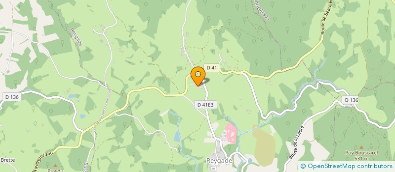 localisation de l'entreprise STARCAMP  REYGADES