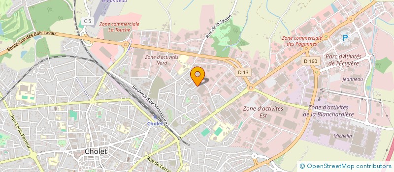 localisation de l'entreprise STARCK HOLDING  CHOLET