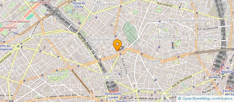 localisation de l'entreprise STARCOME +  PARIS