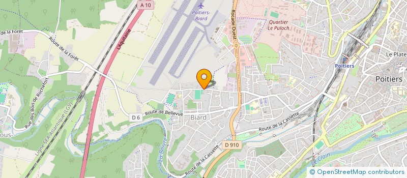 localisation de l'entreprise STARDECO à BIARD