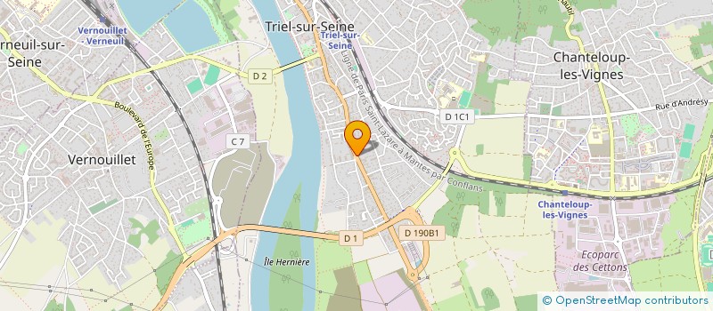 localisation de l'entreprise STARDESK à TRIEL-SUR-SEINE