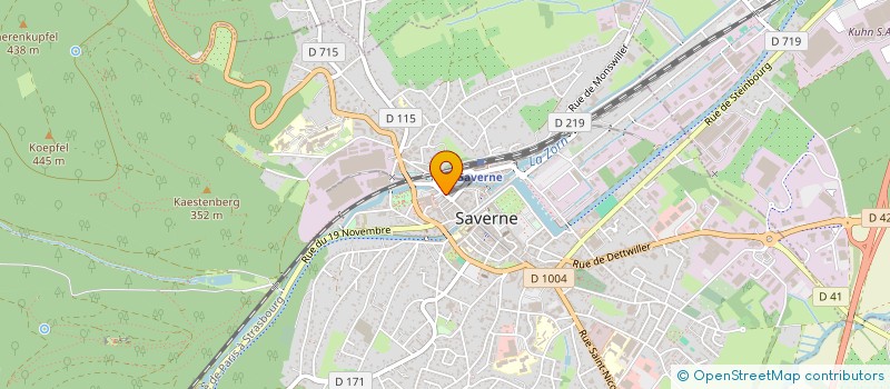 localisation de l'entreprise STARDIET à SAVERNE