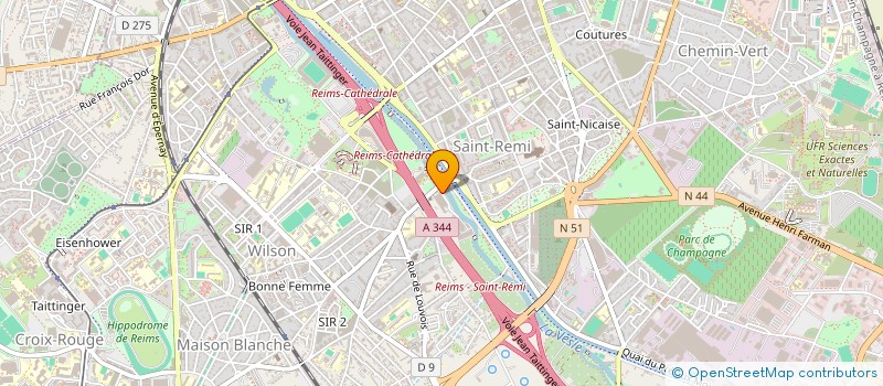 localisation de l'entreprise STARDUST  REIMS