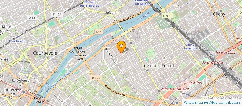 localisation de l'entreprise STARDUST à LEVALLOIS-PERRET