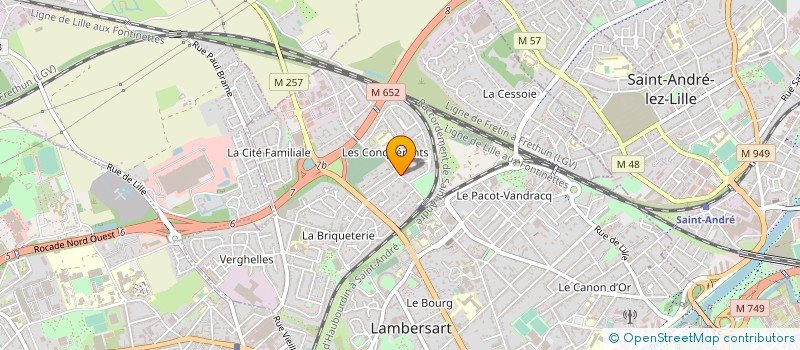 localisation de l'entreprise STARDUST AFFICHAGE à LAMBERSART