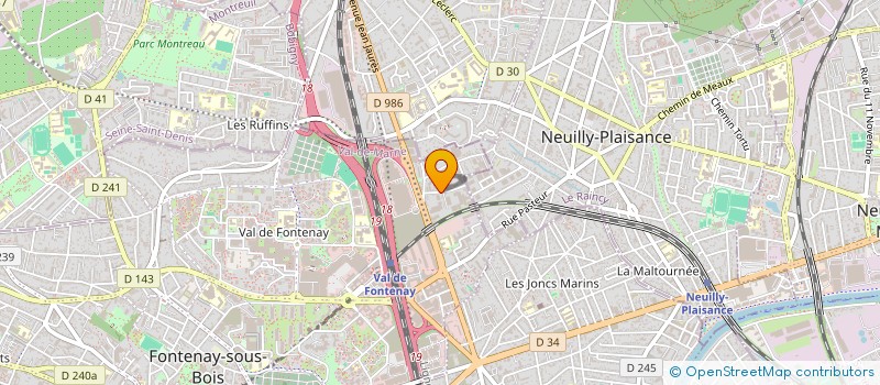 localisation de l'entreprise STARDUST INNOV' à FONTENAY-SOUS-BOIS