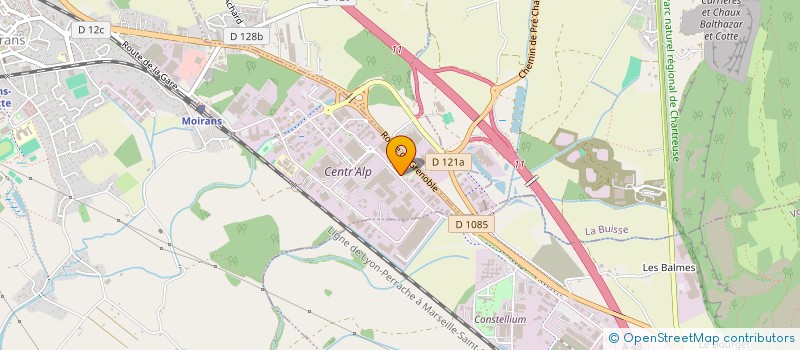 localisation de l'entreprise STARELEC à MOIRANS
