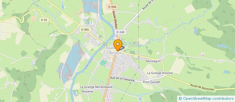 localisation de l'entreprise STARELEC  TOULON-SUR-ARROUX