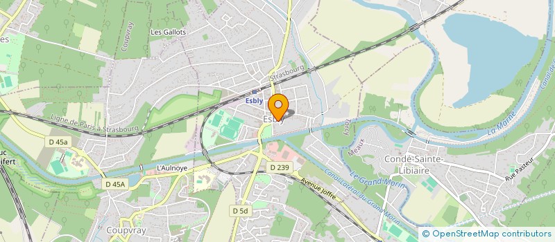 localisation de l'entreprise STARFIT à ESBLY