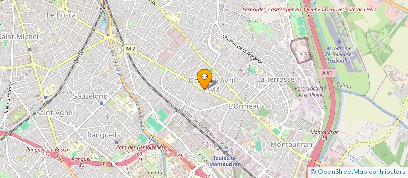 localisation de l'entreprise STARFLASH RADIO DIFFUSION 31 (SRDIFF 31) à TOULOUSE