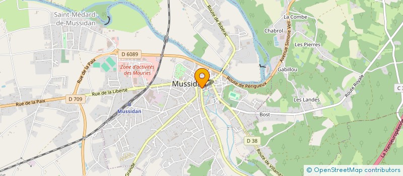 localisation de l'entreprise STARGATE INFORMATIQUE à MUSSIDAN