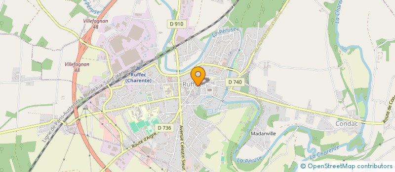 localisation de l'entreprise STARGUI à RUFFEC