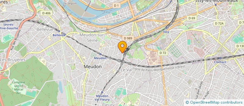 localisation de l'entreprise STARIM  MEUDON