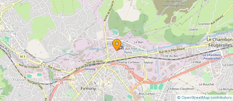 localisation de l'entreprise STARIMMO  FIRMINY