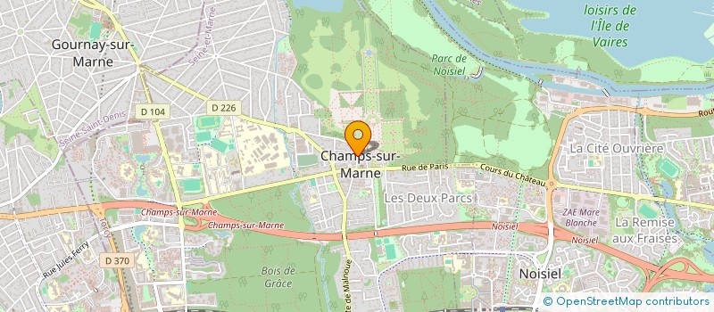 localisation de l'entreprise STARJEUX LOCASTAR à CHAMPS-SUR-MARNE
