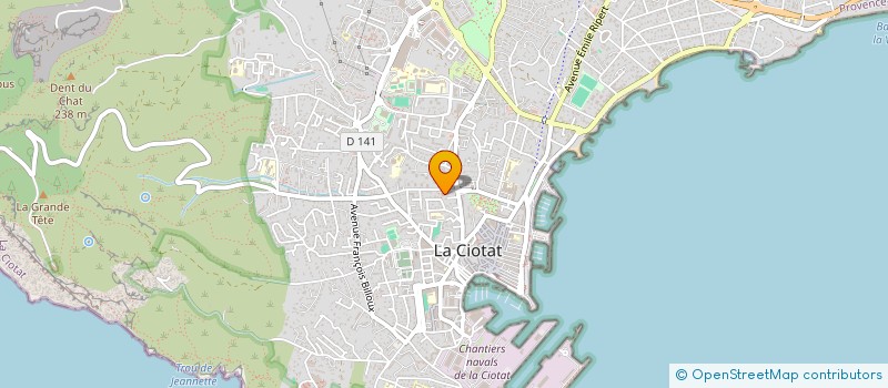 localisation de l'entreprise STARK à LA CIOTAT