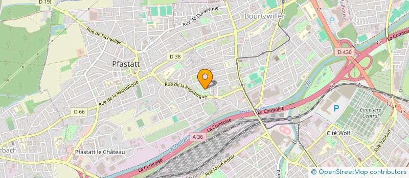 localisation de l'entreprise STARK AMENAGEMENT  PFASTATT