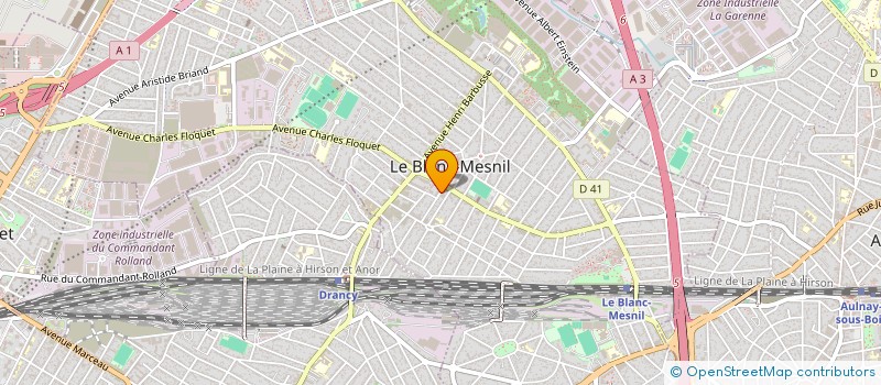 localisation de l'entreprise STARK LOGISTICS  LE BLANC-MESNIL