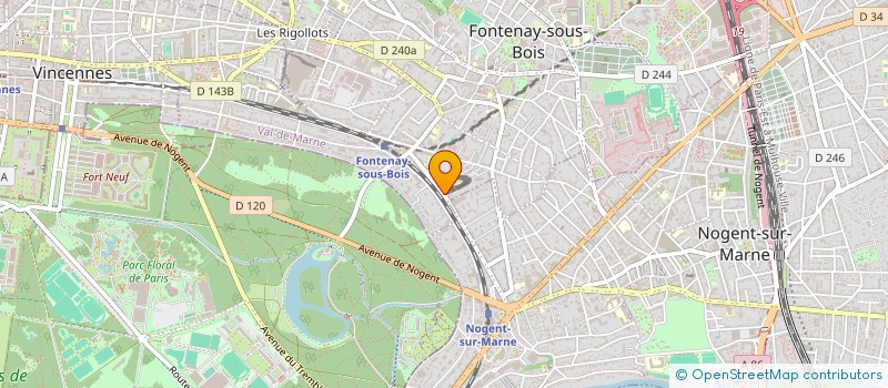 localisation de l'entreprise STARKEL à FONTENAY-SOUS-BOIS