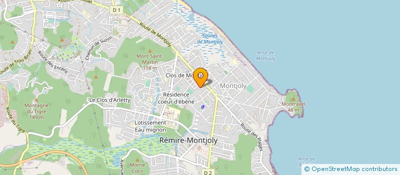 localisation de l'entreprise STARKIMMO  REMIRE-MONTJOLY