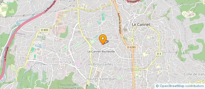 localisation de l'entreprise STARLIGHT à LE CANNET