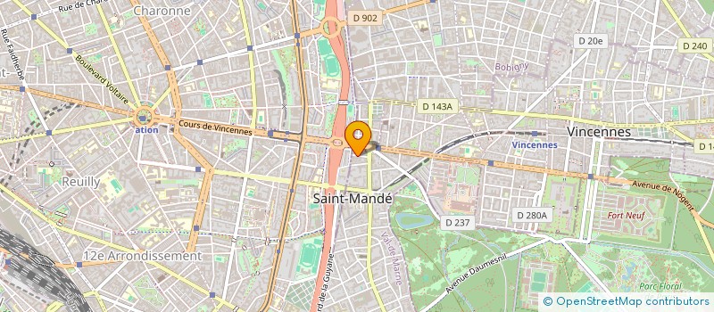 localisation de l'entreprise STARLIGHT à SAINT-MANDE