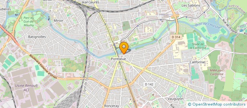 localisation de l'entreprise STARLIGHT ECOM à LE MANS