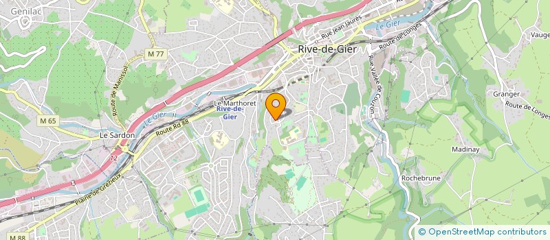 localisation de l'entreprise STARLIK à RIVE-DE-GIER