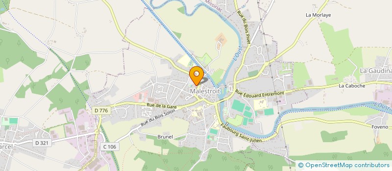 localisation de l'entreprise STARLIM  MALESTROIT