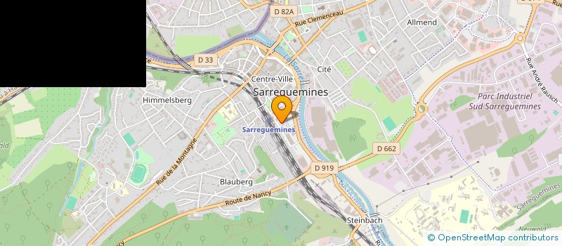 localisation de l'entreprise STARLOG à SARREGUEMINES