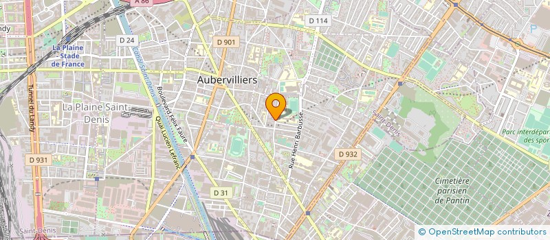 localisation de l'entreprise STARMANIAK  AUBERVILLIERS