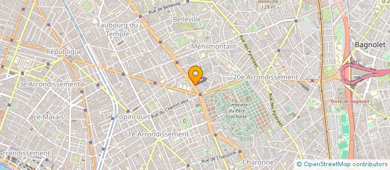 localisation de l'entreprise STARMAT à PARIS