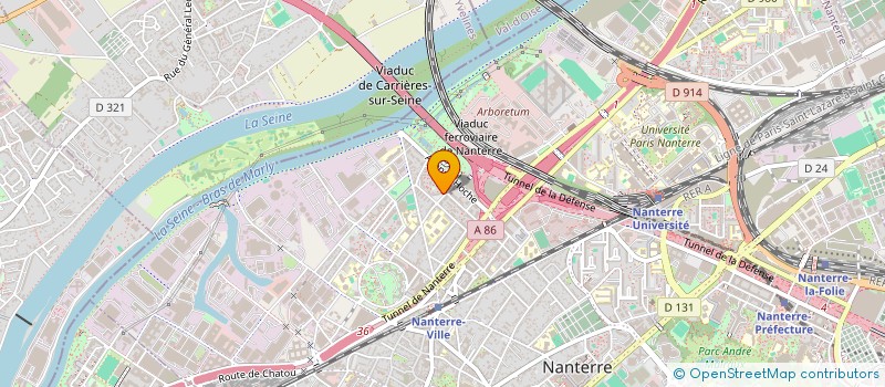 localisation de l'entreprise STARMEF 7 à NANTERRE