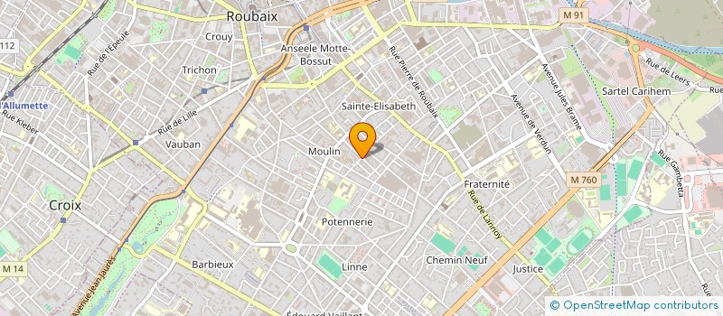 localisation de l'entreprise STARMOD CREATIONS à ROUBAIX