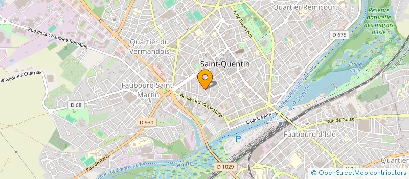 localisation de l'entreprise STARNET FIBRE à SAINT-QUENTIN