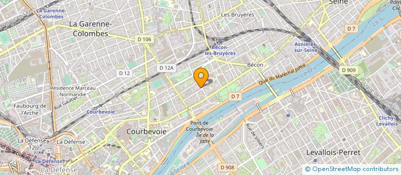 localisation de l'entreprise STARP à COURBEVOIE
