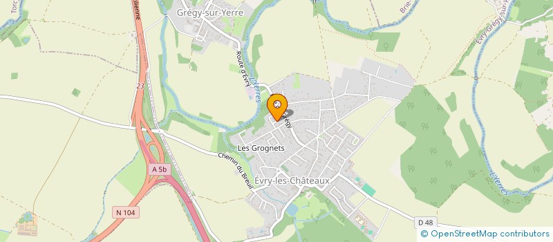 localisation de l'entreprise STARPEACE - ACTIONS  EVRY-GREGY-SUR-YERRE