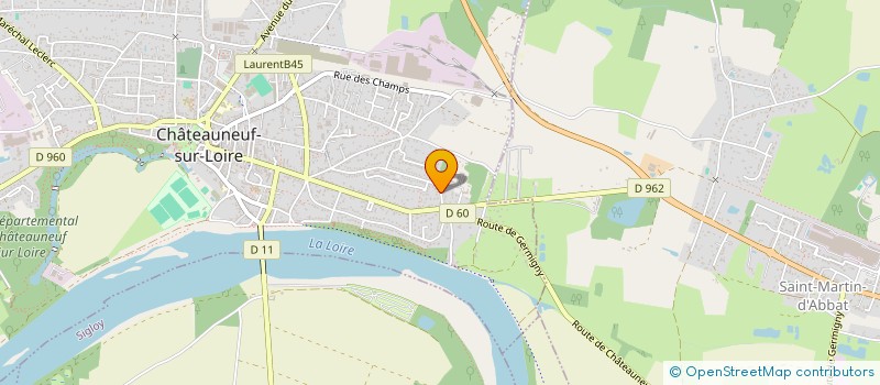 localisation de l'entreprise STARPIZZA à CHATEAUNEUF-SUR-LOIRE