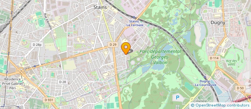 localisation de l'entreprise STARS 37 à STAINS