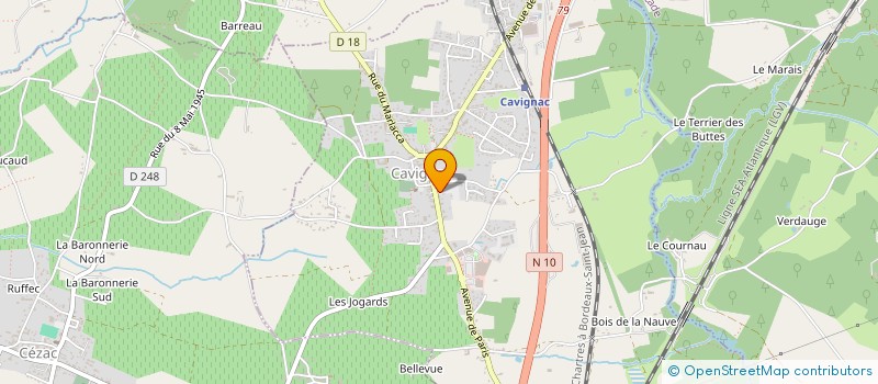 localisation de l'entreprise STARS  CAVIGNAC