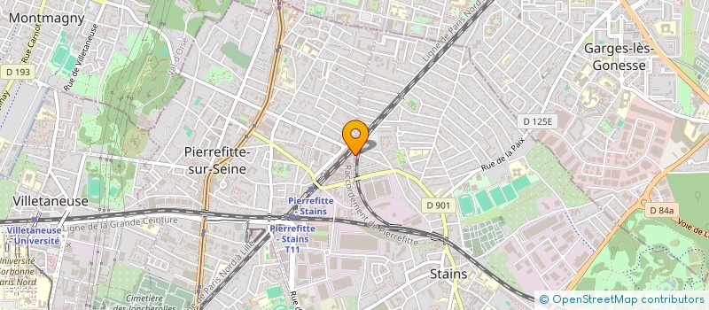 localisation de l'entreprise STARS AD à PIERREFITTE-SUR-SEINE