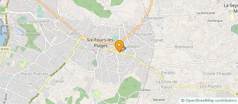 localisation de l'entreprise STARS AU SOLEIL à SIX-FOURS-LES-PLAGES