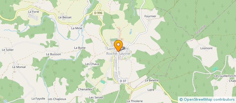 localisation de l'entreprise STARS COLOR à SAINT-AMANT-ROCHE-SAVINE