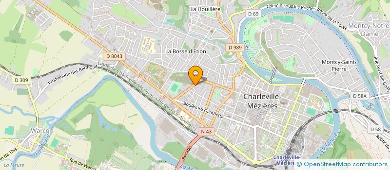 localisation de l'entreprise STARS DE CHAMPAGNE  CHARLEVILLE-MEZIERES