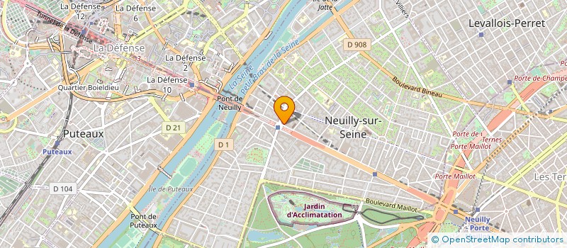 localisation de l'entreprise STARS DE L'UFREE à NEUILLY-SUR-SEINE